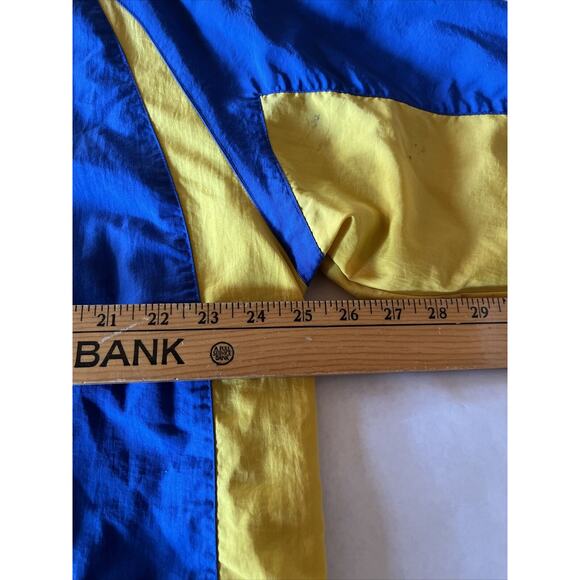 Tonix Blue Warm Up Track Jacket Men’s Size L Vintage Yellow Full Zip Long Sleeve - Picture 14 of 15